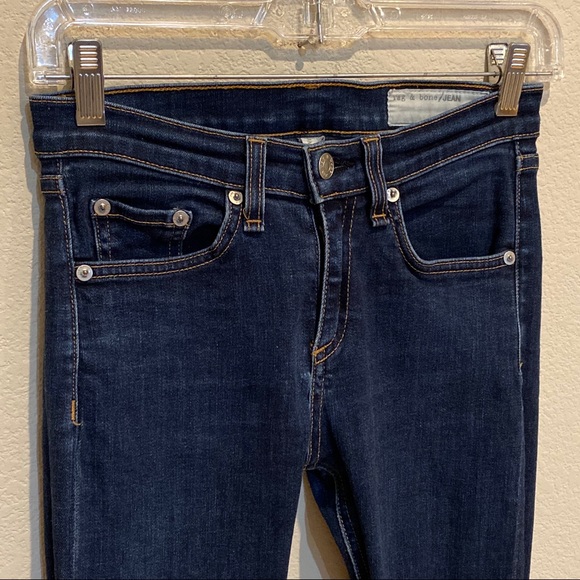 Rag & Bone High Rise Skinny Jeans, Heritage Color - Picture 4 of 12